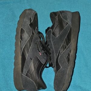 Reebok Men's Charcoal and Black Sneakers